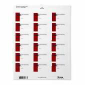 Black BowTie verjaardagscadeau Label label (Full Sheet)