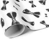 Black Bowtie vrijgezellenfeest Cadeaupapier (Rol Hoek)