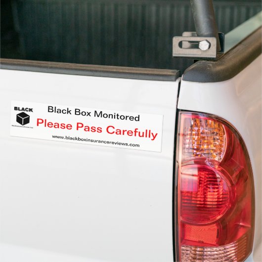 Black Box Car Sticker - Geef zorgvuldig door (Op Truck)