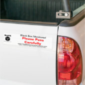 Black Box Car Sticker - Geef zorgvuldig door (Op Truck)