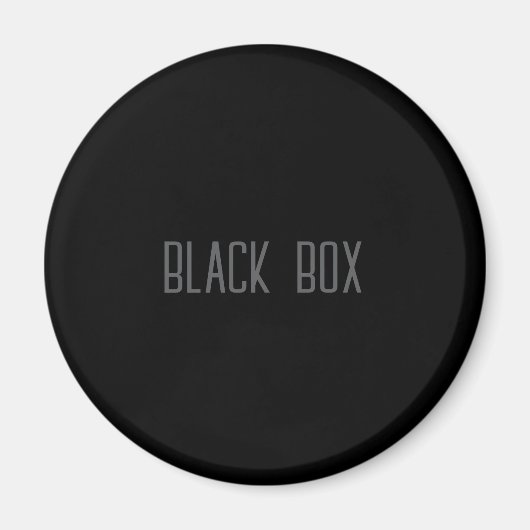 Black Box - Typografie Magneet (Voorkant)