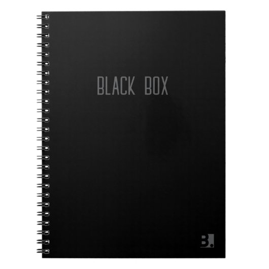 Black Box - Typografie Notitieboek (Voorkant)