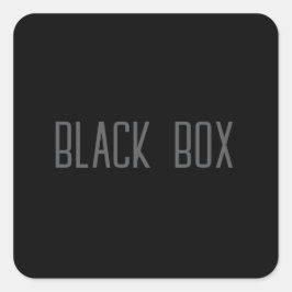 Black Box - Typografie Sticker
