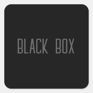 Black Box - Typografie Sticker