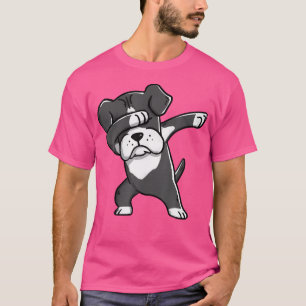 Black Boxer Dabbing Funny Dog Dab Dance Shirt