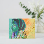 Black Boy Dreaming Briefkaart (Staand voorkant)