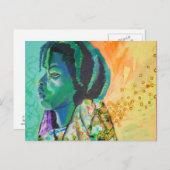 Black Boy Dreaming Briefkaart (Voorkant / Achterkant)