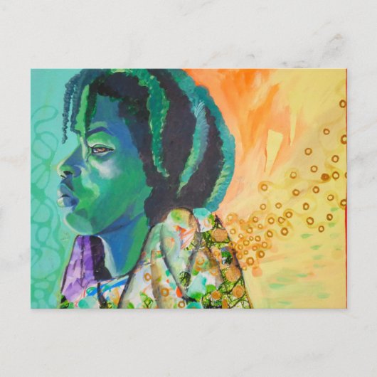 Black Boy Dreaming Briefkaart (Voorkant)