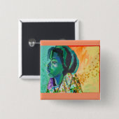 Black Boy Dreaming Button (Voorkant /achterkant)