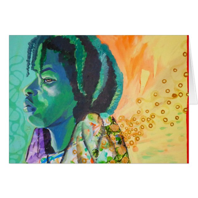 Black Boy Dreaming Kaart (Voorkant Horizontaal)