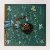 Black Boy en Positive Words Legpuzzel (Horizontaal)