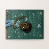 Black Boy en Positive Words Legpuzzel (Horizontaal)