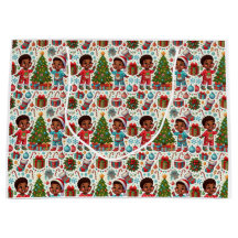 Black Boy Holiday Joy Gift Bag