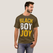 Black Boy Joy African American Black Pride T-shirt (Voorkant volledig)