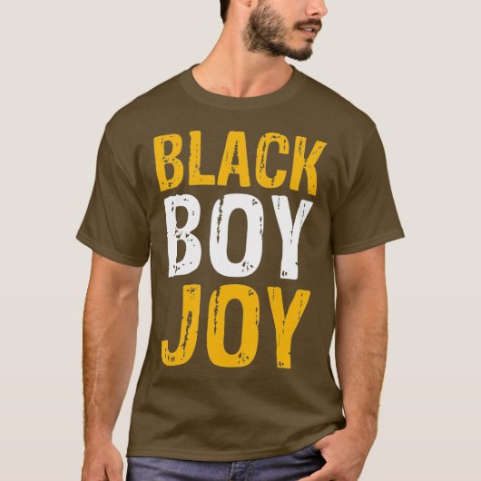 Black Boy Joy African American Black Pride T-shirt (Voorkant)