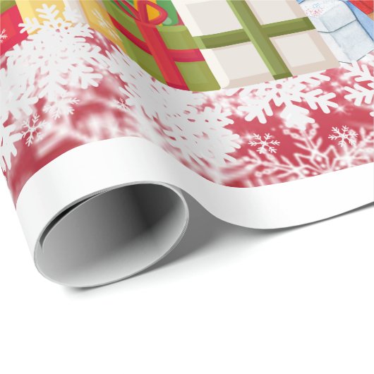 Black Boy Joy Kerstmis Cadeaupapier (Rol Hoek)