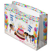 Black Boy Joy Verjaardag Groot Cadeauzakje (Achterkant Gekanteld)
