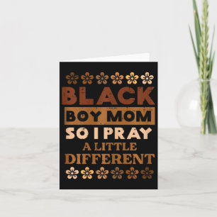 Black Boy Pray Little Different Geschiedenis Maand Kaart