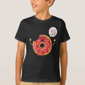 Black Boys Shirt Cool Donut Schaats Fun (Voorkant)