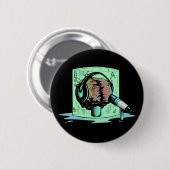 Black Brain Button (Voorkant /achterkant)