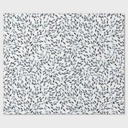 Black Branches Wrapping Paper Cadeaupapier (Vlak)