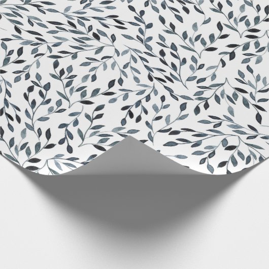 Black Branches Wrapping Paper Cadeaupapier (Hoek)