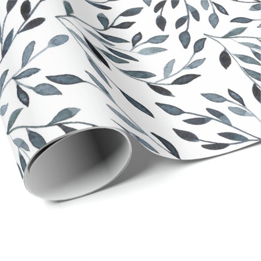 Black Branches Wrapping Paper Cadeaupapier (Rol Hoek)