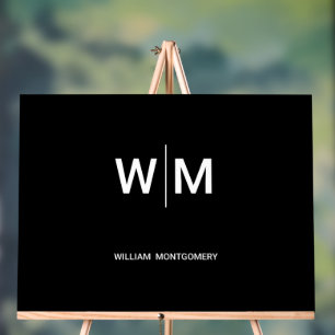 Black Branded Logo onderneming Acryl Bord