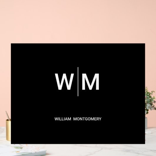 Black Branded Logo | onderneming Acryl Bord (Huwelijk)