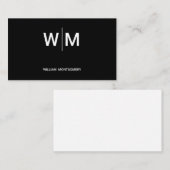 Black Branded Logo | onderneming Afsprakenkaartje (Voorkant / Achterkant)