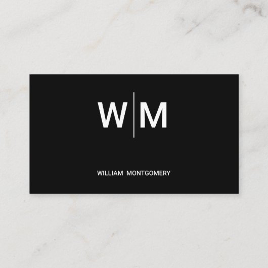 Black Branded Logo | onderneming Afsprakenkaartje (Voorkant)