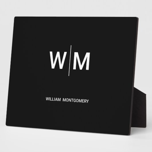 Black Branded Logo | onderneming Fotoplaat (Zijkant)