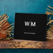 Black Branded Logo | onderneming Fotoplaat (Zijkant)