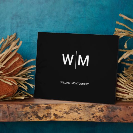 Black Branded Logo | onderneming Fotoplaat (Zijkant)