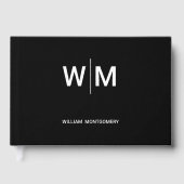 Black Branded Logo | onderneming Gastenboek (Voorkant)