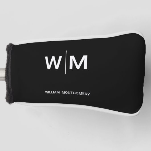Black Branded Logo | onderneming Golfheadcover (Voorkant)