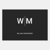 Black Branded Logo | onderneming Inpakpapier Vel (Voorkant)