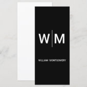 Black Branded Logo | onderneming Menu (Voorkant / Achterkant)