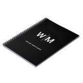 Black Branded Logo | onderneming Notitieboek (Linkerzijde)