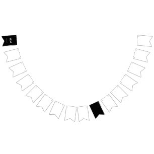 Black Branded Logo onderneming Vlaggetjes