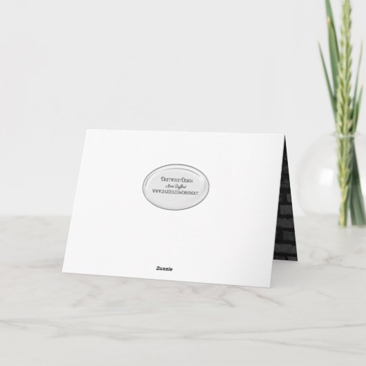 Black Brick Birthday voor Step Pap Kaart (Achterkant)