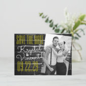 Black Brick De datum opslaan Kaart (Staand voorkant)