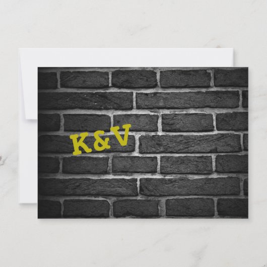 Black Brick De datum opslaan Kaart (Achterkant)