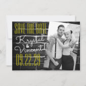 Black Brick De datum opslaan Kaart (Voorkant)