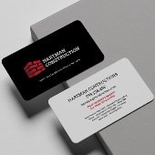 Black Brick WALL Construction Contractor Visitekaartje