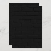 Black Brick Wall Kaart (Voorkant / Achterkant)