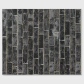 Black Brick Wall patroon Cadeaupapier (Vlak)
