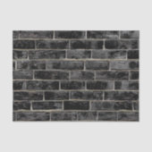 Black Brick Wall patroon Tissuepapier (Voorkant)