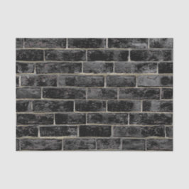 Black Brick Wall patroon Tissuepapier