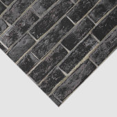 Black Brick Wall patroon Tissuepapier (Detail)